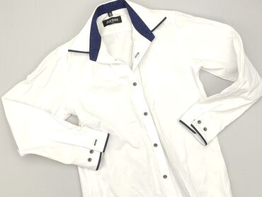 koszula z falbanką zara: Shirt 11 years, condition - Good, pattern - Monochromatic, color - White