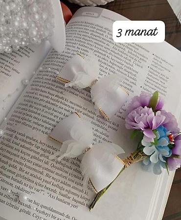 saç yuma: Məktəb üçün əl işi bant və aksesuarlar - Rəng: mavi-ağ, qızılı — 9