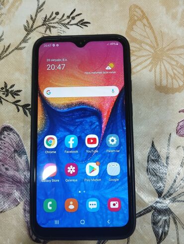 samsung not 6: Samsung Galaxy A10, 32 GB, rəng - Göy, İki sim kartlı