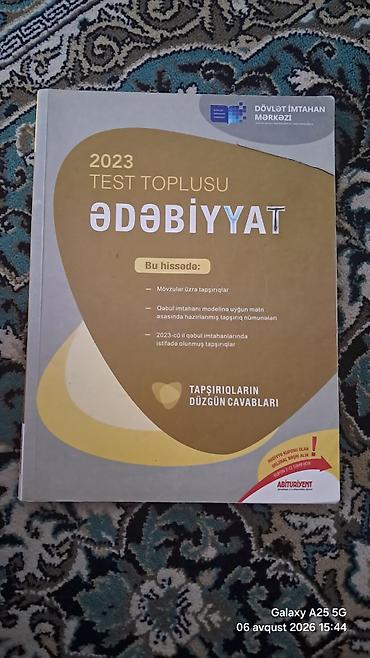 Testlər: Məhsul: “Ədəbiyyat – 2023 Test Toplusu” (Dövlət İmtahan Mərkəzi — 1
