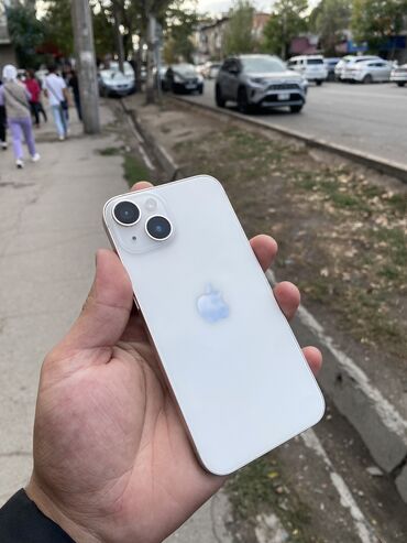 разблокировка icloud цена: IPhone 14, Колдонулган, 128 ГБ, White Titanium, 81 %