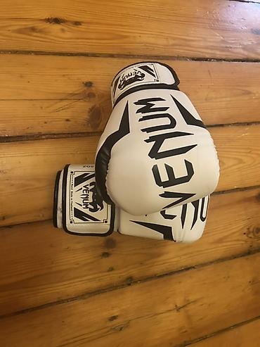Спорт и хобби: Venum boks əlcəkləri – ağ/qara dizayn 10 oz - Brend: Venum - Rəng: ağ — 2