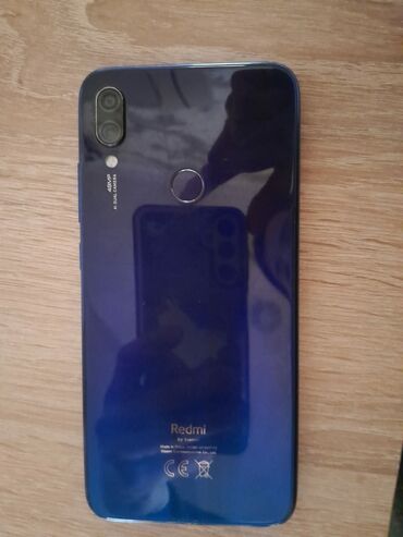 telefon alisi: Xiaomi Redmi Note 7, 64 GB, rəng - Göy, 
 Barmaq izi, İki sim kartlı, Face ID