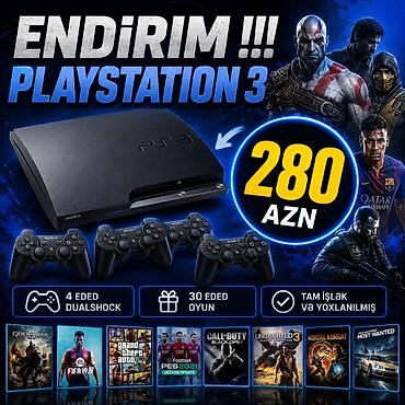 PlayStation 3 paketi – 280 AZN Paketin tərkibi: - Sony PlayStation 3