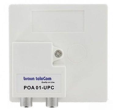 Aksesoari za TV i video: Braun teleCom POA 01-UPC – push-on IEC razdelnik (splitter) - Model — 6