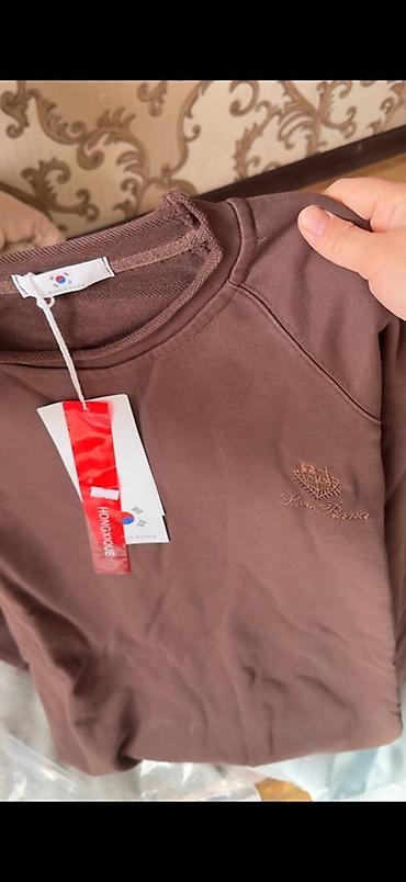 Толстовки, худи: Свободные женские свитшоты с вышивкой на груди - Фасон: оверсайз — 2