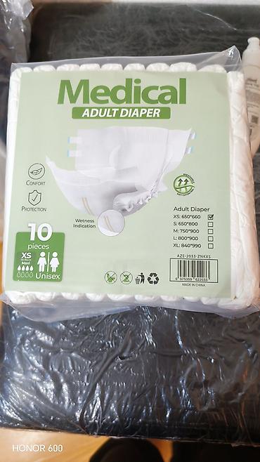 Другие медицинские товары: Medical Adult Diaper – böyüklər üçün bez - Unisex model, XS ölçü — 1