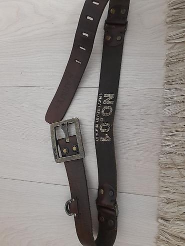 longchamp сумка: Кожаный ремень SPLAV Military Project - Материал: натуральная толстая — 1