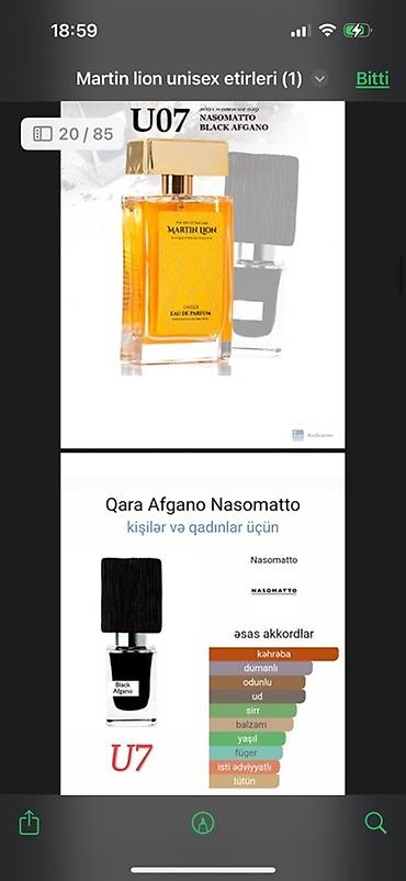 Ətriyyat: Martin Lion unisex ətirləri - müxtəlif ətirlər təklif edir. Hər bir — 7