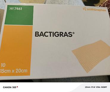 steril sargi paketi: Məhsul: Smith & Nephew BACTIGRAS steril sarğı - Növ: Yağlı — 2