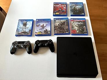 Видеоигры и приставки: Whatsapp ya Lalafoda yazin PS4 Slim oyun konsolu komplekti Tərkib — 1