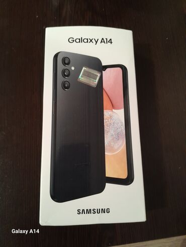 samsung k zoom: Samsung Galaxy A14, 128 GB, rəng - Qara, Sensor, Barmaq izi, İki sim kartlı
