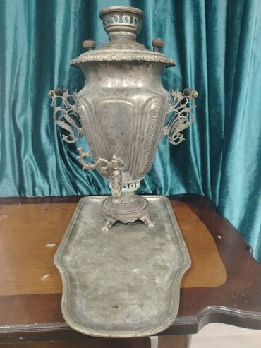 7 ci sinif informatika: Antik samovar – “Vasiliy İ. Batashev, Tula” markalı, 1-ci sort.7lt su