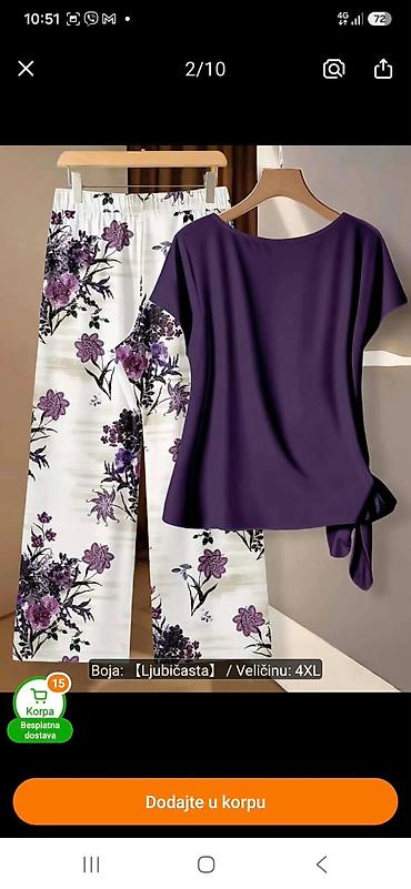 dd step sandale: Dvodijelni ženski komplet – bluza i pantalone - Boja kompleta — 2