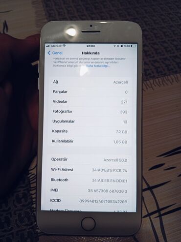 Apple iPhone: IPhone 7 Plus, 32 GB, Gümüşü, Barmaq izi -da lalafo.az — 4 Apple iPhone: IPhone 7 Plus, 32 GB, Gümüşü, Barmaq izi — 4