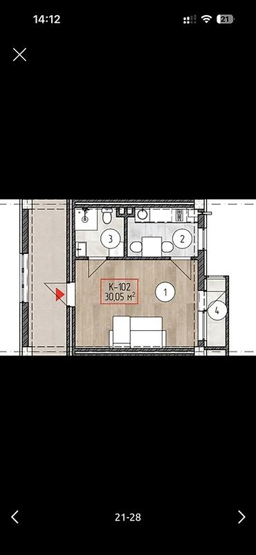 Продажа квартир: 1 комната, 30 м², Индивидуалка, 1 этаж, Готовая ПСО (под самоотделку) — 10