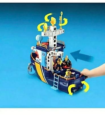 Digər oyuncaqlar: Лодка Imaginext. Состояние новой. много функций. всё открывается — 7