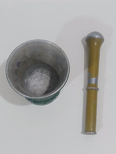 heveng: Alüminium dibək və həvəng dəsti - Material: qalın divarlı alüminium — 2