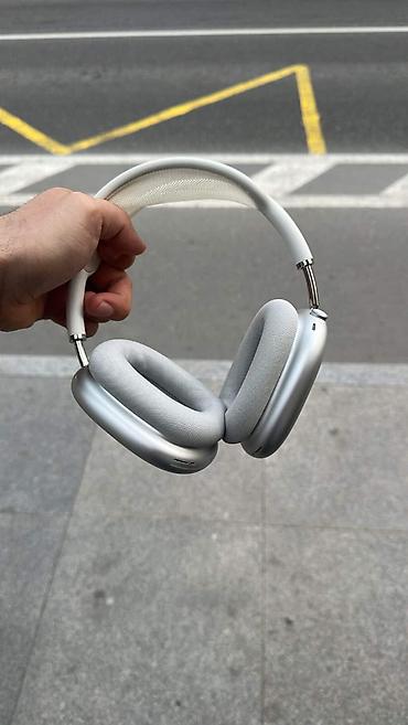 airpods max replika: İşlənmiş Simsiz (Bluetooth) Qulaqcıqlar, Apple, rəng - Gümüşü — 2