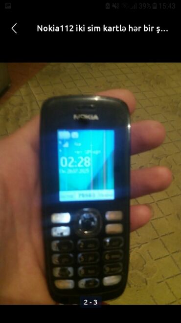 Nokia 130, rəng - Qara, Düyməli