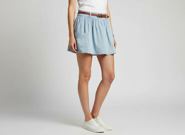 spódnice jeansowe czarne plus size: Спідниця жіноча, розмір L