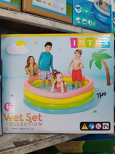 басейны: Детский надувной бассейн Intex Wet Set Collection - Круглый — 1