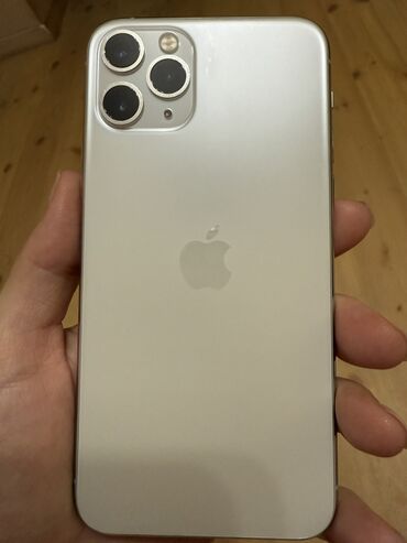 Apple iPhone: IPhone 11 Pro, Б/у, 256 ГБ, White Titanium, Чехол, Коробка, 73 %
