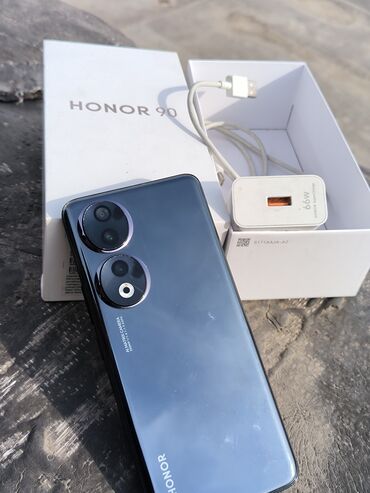 сотовый телефон fly ff2801 grey: Honor 90, 256 ГБ, цвет - Черный, Гарантия, Сенсорный, Отпечаток пальца