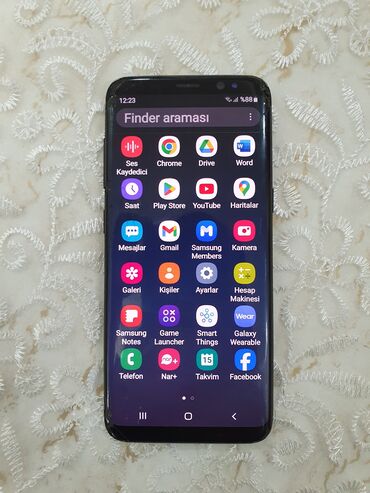 samsung galaxy s8 ekran: Samsung Galaxy S8, 128 GB, rəng - Qara