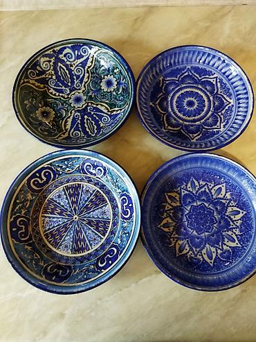 Посуда: Риштанская голубая керамика авторская ручная работа! Чаша для фруктов at lalafo.kg — 8 Посуда: Риштанская голубая керамика авторская ручная работа! Чаша для фруктов — 8