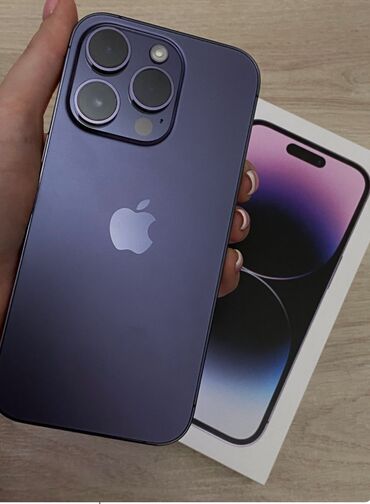 Apple iPhone: IPhone 14 Pro Max, Б/у, 256 ГБ, Deep Purple, Защитное стекло, 87 %