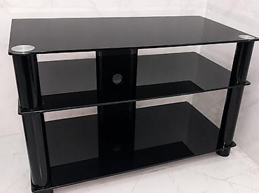 Mebel: İşlənmiş, Düz TV altlığı, Polkalı, Şüşəli — 1