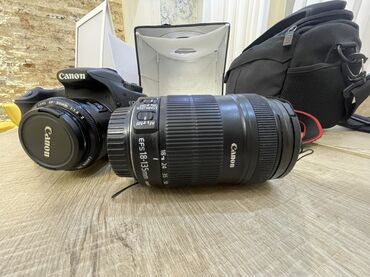 Fotokameralar: Canon EOS 60DSLR fotoaparat dəsti Əla vəziyyətdədir. Şəkildə — 9