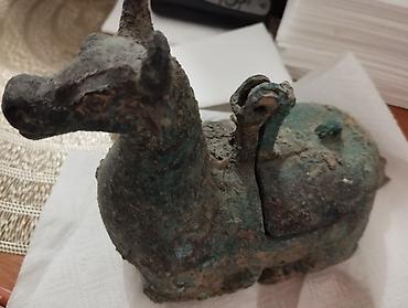 Формы для материалов: Антикварное, круглое, массивное, бронзовое зеркало,на плоской рукояти — 5