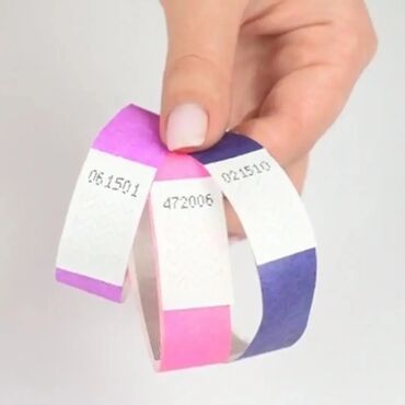 баклашка новый: Контрольные браслеты TYVEK, для мероприятий. Цена зависит от