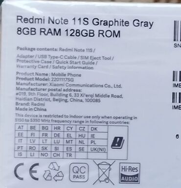 Redmi: Redmi Note 11S, 128 GB, rəng - Boz -da lalafo.az — 9 Redmi: Redmi Note 11S, 128 GB, rəng - Boz — 9