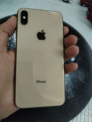 Apple iPhone: IPhone Xs Max, 64 GB, Qızılı, Zəmanət, Simsiz şarj, Face ID