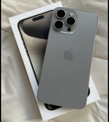телефон айфон 5: IPhone 15 Pro, Колдонулган, 128 ГБ, Natural Titanium, Коргоочу айнек, Каптама, Куту, 94 %