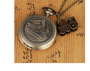 Džepni satovi: Parna Lokomotiva Džepni sat Elegantan, predivan džepni sat sa — 4