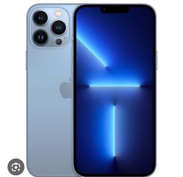 телефон айфон бишкек: IPhone 13 Pro, Б/у, 256 ГБ, Голубой, Зарядное устройство, 83 %