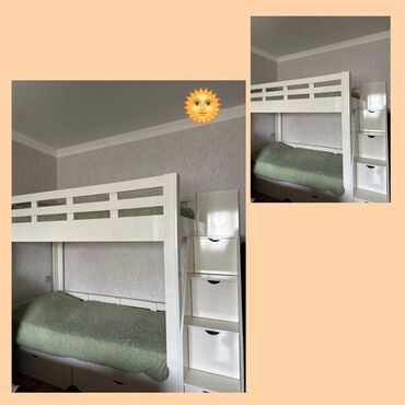 Masa və oturacaq dəstləri: Oğlan və qız üçün, İşlənmiş, Çarpayı, Matras ilə