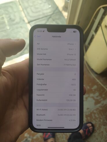 apple kredit: IPhone 13, 256 ГБ, Alpine Green, Кредит, Отпечаток пальца, Face ID