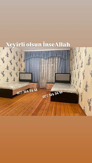 acilan kravat: 2 nəfərlik yataq otağı dəsti - 2 ədəd tək nəfərlik çarpayı: yumşaq — 1