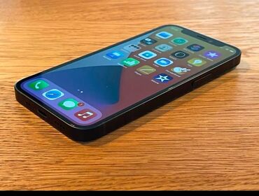 Apple iPhone: IPhone 12, 64 GB, Black Titanium, Zəmanət, Simsiz şarj, Face ID