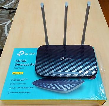 tplink archer modem: 5Ghz tezlikdə işləyən modem router TP-Link - AC750 - C20 Bahalı — 3