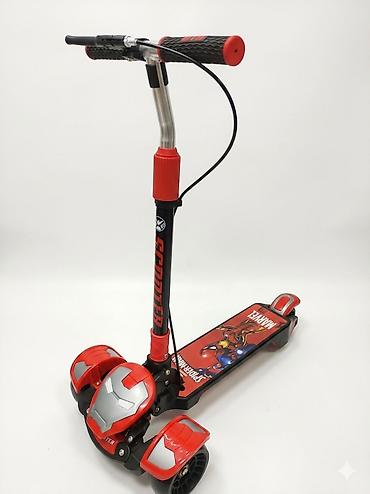 marvel: Детский самокат, Трёхколёсный, Новый — 1
