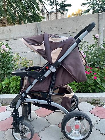 коляска ош: Коляска, цвет - Коричневый, Б/у — 5