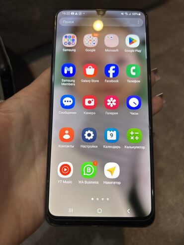 samsung p900: Samsung Galaxy A32 5G, 128 GB, rəng - Ağ, Barmaq izi, İki sim kartlı, Face ID