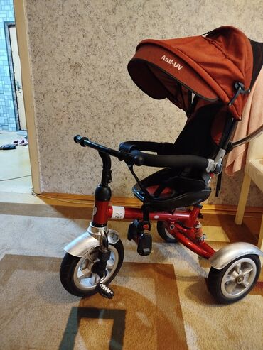 детские трехколесные велосипеды вest trike: Uşaq üçtəkərli velosipedi – “Anti‑UV” günəşlikli model Xüsusiyyətlər