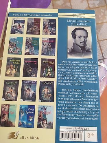 kitab almaq: Məhsul: “Zamanəmizin Qəhrəmanı” – Mixail Lermontov Dil: Azərbaycan — 2